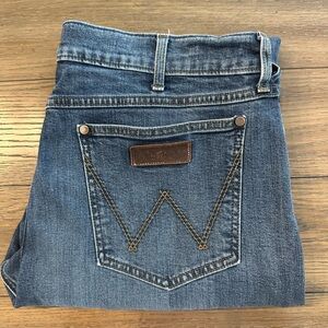 Wrangler Retro Slim Boot Cut Jeans - Classic Blue Size 36x33